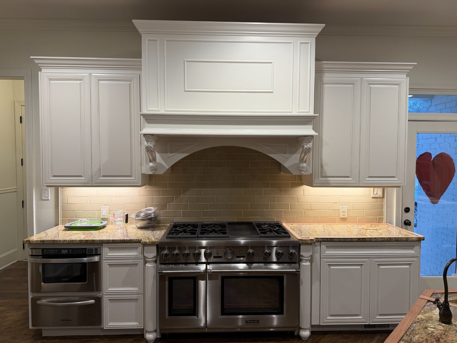 Recent cabinet refinishing project completed in Georgia by Urban Fresh Services